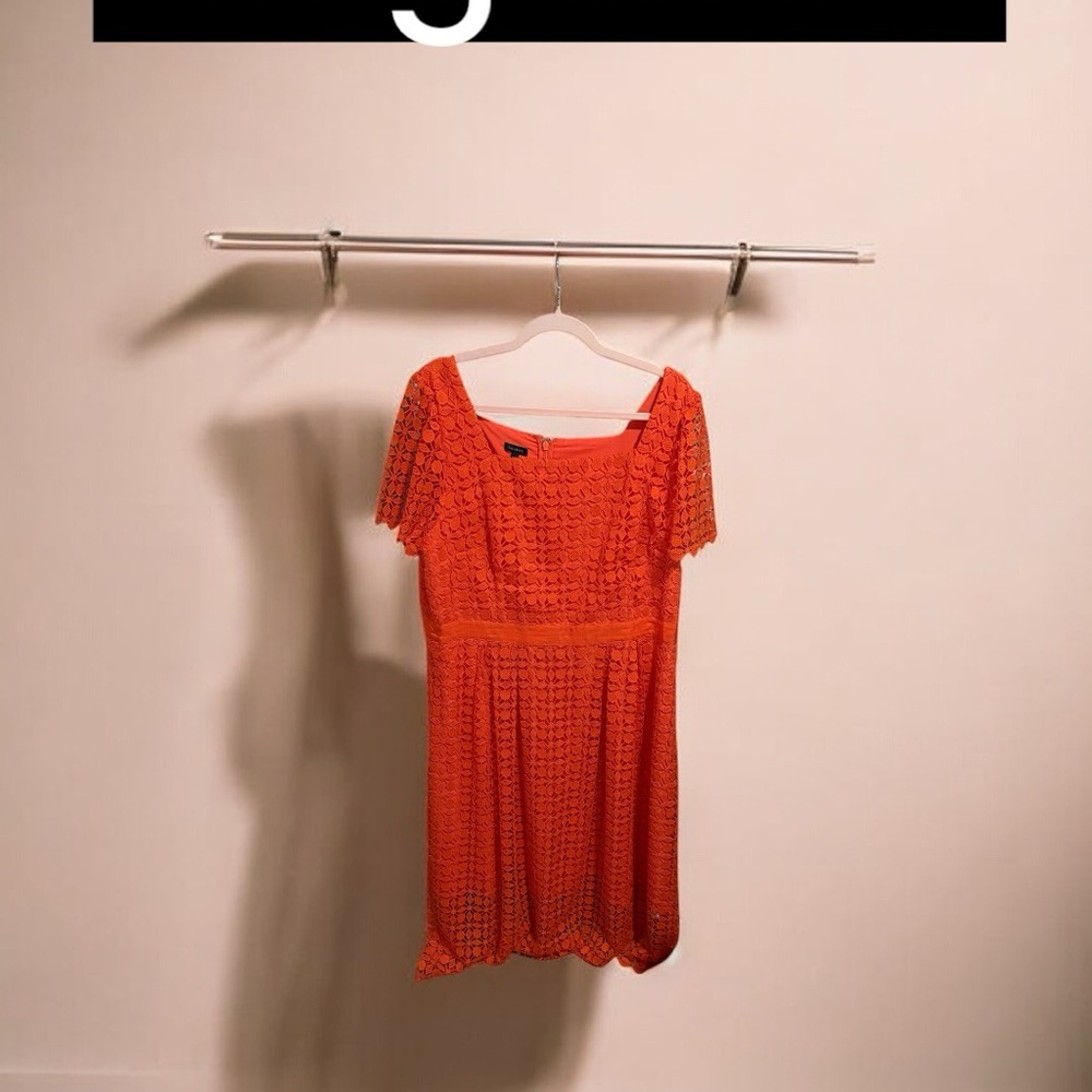 Orange Lace Dress